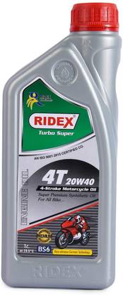 Ridex 20W40 M-ADVANCE 4T 20W-40 4T 3X Protection Of All Bikes| API-SM JASO MA2 Synthetic Blend Engine Oil