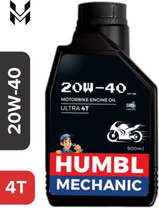 SUPERMINDA 20w-40 For All Types Of Modern Bikes and Automatic Gearless Scooters High-Mileage Engine Oil