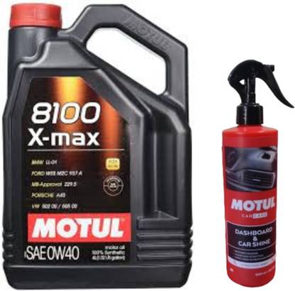 MOTUL 8100 X-Max0W-40 -4LTR +DASH BOARD(500ML)COMBO Full-Synthetic Engine Oil