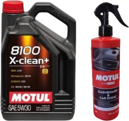 MOTUL 8100 X-Clean 5w30 5Ltr+ Dash board(500ml) High Performance Engine Oil