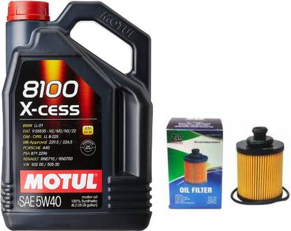 MOTUL 8100 XCESS-5W-40 & Oil Filter Combo for Maruti Swift Dzire (DIESEL) Full-Synthetic Engine Oil