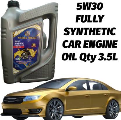 golden wheel 5W30-3.5L FULLY SYNTHETIC ENGINE OIL PETROL/DIESEL CAR High Performance Engine Oil