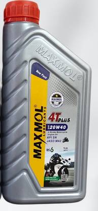 MAXMOL Sae 20W-40 4T Plus Jaso Ma2/Api Sn BS- 6 Stroke Engine oil Full-Synthetic Engine Oil