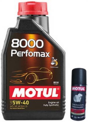 MOTUL 8000 Perfomax 5W40 With Throttle body clean 100ml Combo 5w40 Full-Synthetic Engine Oil
