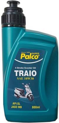 PL SUPER PALCO TRAIO-10W30, JASO MB,API:SL - 4 Stroke Engine Oil Smooth & Easy Driving | 4 Stroke Generation Gearless Scooters Using CVT Full-Synthetic Engine Oil