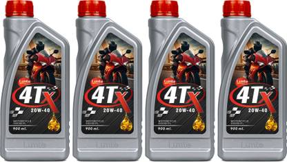 LUMTO 20W40 4TX 900ml P4 for Bike Petrol Engine Oil for Four Stroke Bikes High Performance Engine Oil