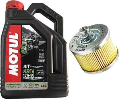 MOTUL 3100 15W50 ENGINE OIL and OIL Filter For bullet bs6 High Performance Engine Oil
