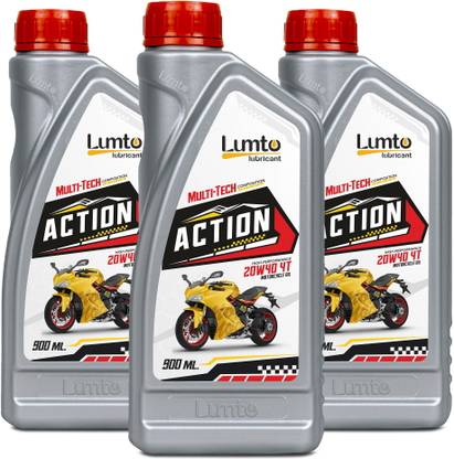 LUMTO ACTION 20W40 4T 900ml P3 for Bikes High Performance Engine Oil