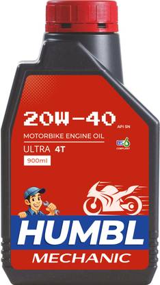 THE HUMBLE MECHANIC 20w-40 Fully Synthetic Engine Oil 4T Ultra Force, For all types of modern bikes and automatic gearless scooters High Performance Engine Oil