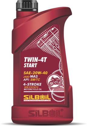 SILBOIL TWIN 4T START 20W-40 ( API: SM/TC) ( JASO: MA-2) High Performance Synthetic Blend Engine Oil