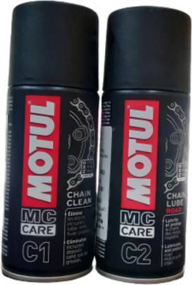 MOTUL CHAIN CLEAN C1 & CHAIN LUBE C2 MC CARE 150ML COMBO pack Fork Oil