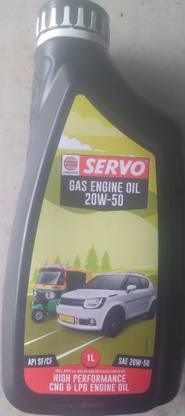 iocl SAE 20W-50 High Performance CNG & LPG Engine Oil Indian Oil Servo 20W-50 High Performance Engine Oil High Performance Engine Oil