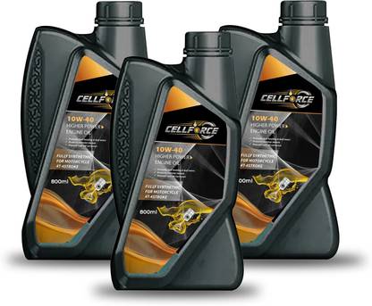 CELLFORCE 10W40 Synthetic 4-Stroke Engine Oil Maximum Engine Protection for Motorcycles | High Performance Engine Oil