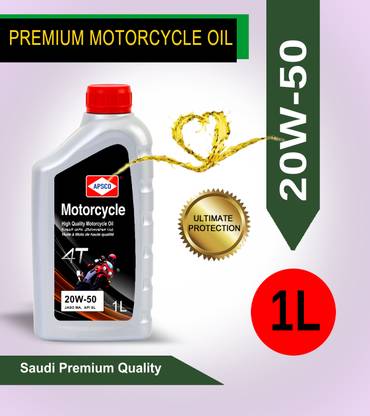APSCO Motorcycle 20W50 JASO MA, API SL 1Litre Heavy Duty Engine Oil ...