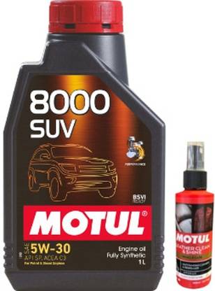 MOTUL 8000 SUV 5W30 With Leather Clean Combo 5w30 Full-Synthetic Engine Oil