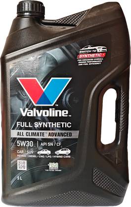 VALVOLINE All Climate Advanced 5W30 5Litre Full-Synthetic Engine Oil