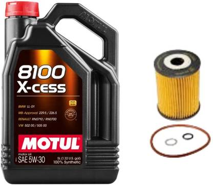 MOTUL 8100 XCESS 5W30 ENGINE OIL & OIL FILTER FOR OPTRA MAGNUM Full-Synthetic Engine Oil