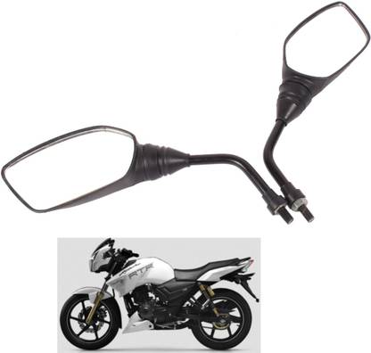 VKHAS Manual Rear View Mirror For TVS Universal For Bike