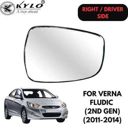 KYLO Manual Driver Side, Rear View Mirror For Hyundai Verna