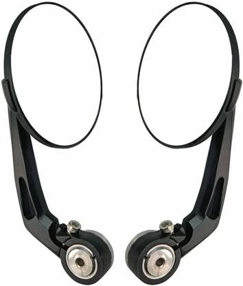 ASRYD Manual Rear View Mirror, Dual Mirror For Royal Enfield Classic 350, Classic 500, Thunderbird 350, Continental GT