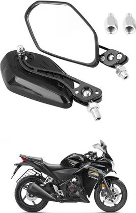 LOVMOTO Motorcycle Rear View Mirrors Adjustable 360 Rotating Wind Wing Side Mirrors S37 Bike Clutch Cover