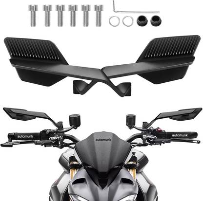 automunk Manual Rear View Mirror For Yamaha, Suzuki, KTM Universal For Bike