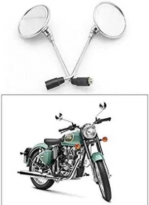 MODAROCK Manual Rear View Mirror For Royal Enfield Classic 350, Classic 500