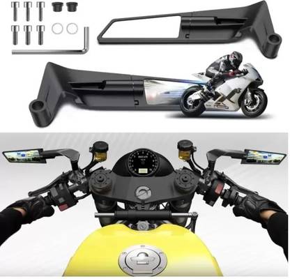 OOORIDE Manual Rear View Mirror For Universal For Bike Universal For Bike