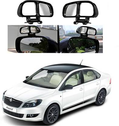 Autoinnovation Manual Blind Spot Mirror, Dual Mirror, Passenger Side, Rear View Mirror, Driver Side For Skoda Rapid