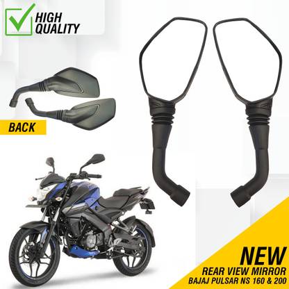 ASRYD Manual Rear View Mirror For Bajaj Pulsar 200 NS DTS-i