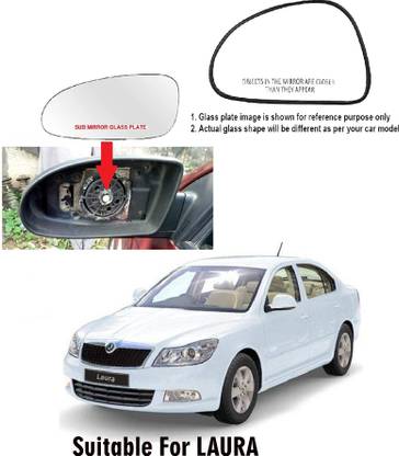 GS Grow n Shine Manual Passenger Side, Rear View Mirror For Skoda Laura