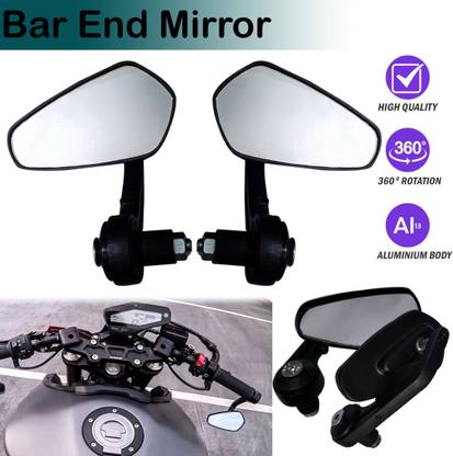 Pious Manual Rear View Mirror For Bajaj Universal For Bike
