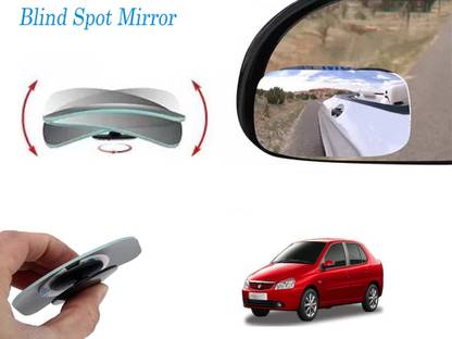 ROYAL AUTO MART Manual Rear View Mirror, Blind Spot Mirror, Dual Mirror For Tata, Universal For Car Indigo CS