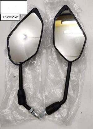 Mvaeshop Manual Rear View Mirror, Passenger Side, Driver Side For TVS FZ-S