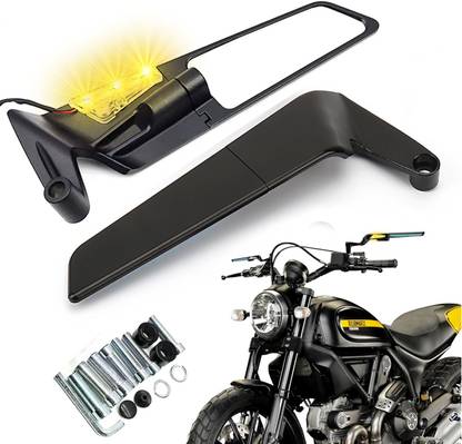 Atoray Manual Rear View Mirror For Universal For Bike Universal For Bike
