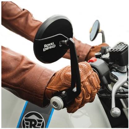 VermsBikers Manual Dual Mirror, Driver Side For Royal Enfield Classic 350, Classic 500, Universal For Bike