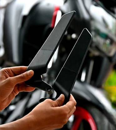 Durior Manual Rear View Mirror For Hero, Honda, KTM, Bajaj, Suzuki, Yamaha, Royal Enfield, Universal For Bike Universal For Bike