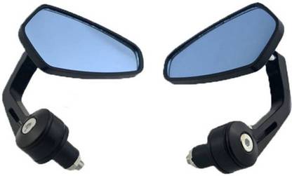 RK BEAUTY Manual Rear View Mirror, Driver Side, Dual Mirror For Royal Enfield Avenger 220 DTS-i, Pulsar 135 LS DTS-i