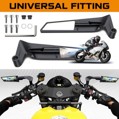 Atoray Manual Rear View Mirror For Yamaha, Suzuki, Honda, BMW, KTM Universal For Bike