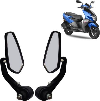 DvineAutoFashionZ Manual Rear View Mirror For TVS Universal For Bike