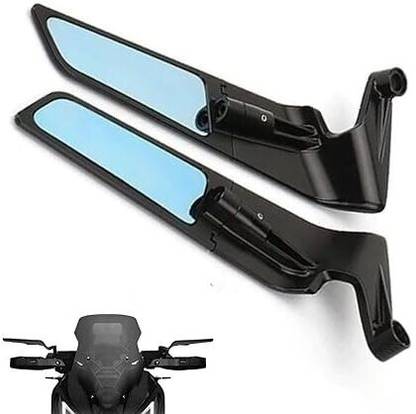RAWAT Manual Rear View Mirror For Universal For Bike Appache RTR 160, CBZ Extreme, Pulsar 150