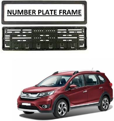 AutooNation Car Number Plate Protect Frame Cover (set of 2) Suitable For Honda BRV Car Number Plate