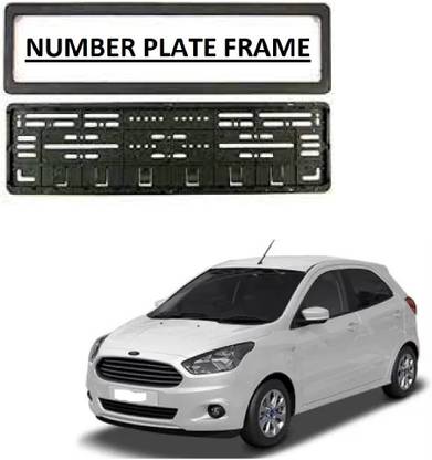 AutooNation Car Number Plate Protect Frame Cover (set of 2) Suitable For Ford Figo Type-2 Car Number Plate