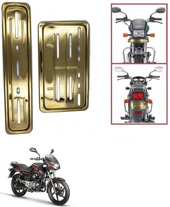 Znee Smart Bike Number Plates Frame Holders)-Front and Back for Pulsar 135 LS DTS-i Bike Number Plate