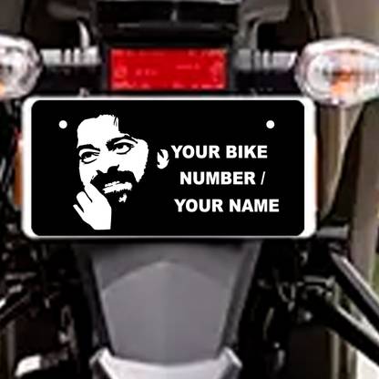 G K Arts Prabhas Acrylic Number Plate Bike Number Plate