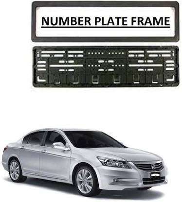 AutooNation Car Number Plate Protect Frame Cover (set of 2) Suitable For Honda Accord Car Number Plate