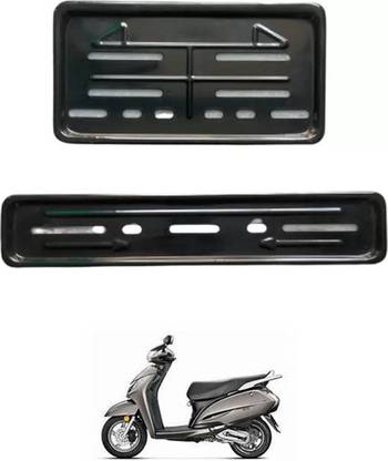 E-Shoppe Bike Number Plate Frame (Front & Back) For Activa 125 Bike Number Plate