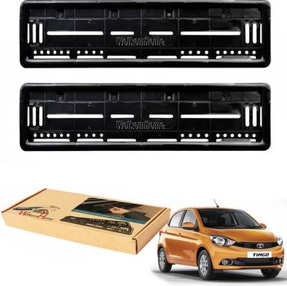 WolkomHome car number plate frame High Security Registration Plates Holders frame for Tiago Car Number Plate
