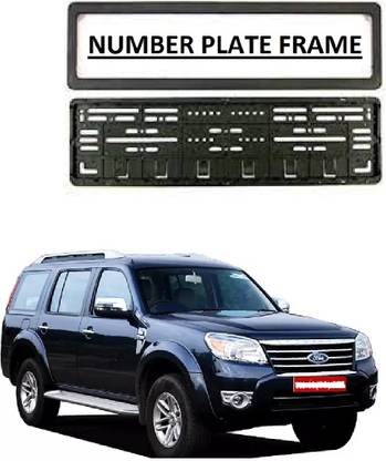 AutooNation Car Number Plate Protect Frame Cover (set of 2) Suitable For Ford Endeavour T-1 Car Number Plate