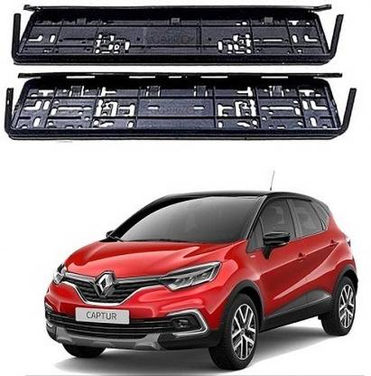 After cars Plain Number Plate in Black Colour for Renault Captur Car Number Plate